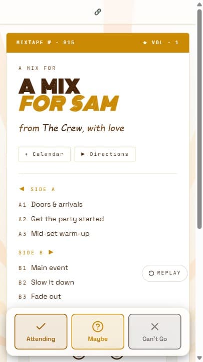 Cassette template preview