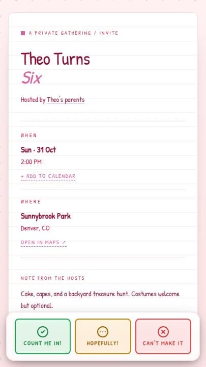 Index Card template preview