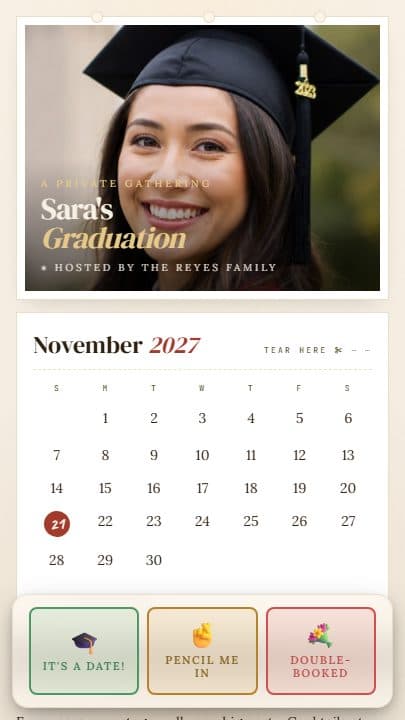 Photo Calendar template preview