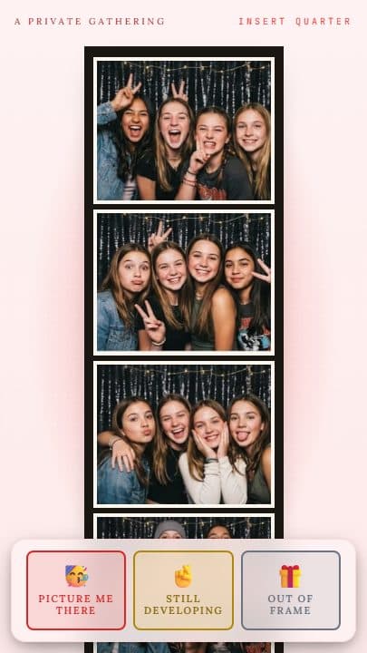 Photobooth Strip template preview