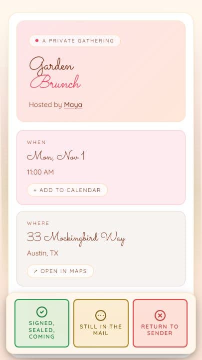 Postcard template preview