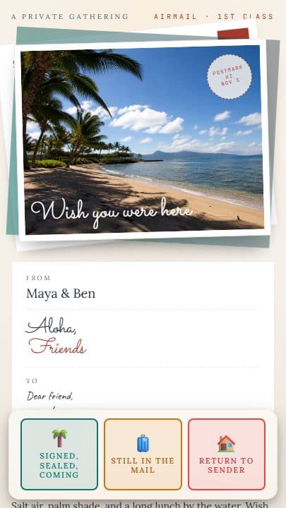 Postcard Stack template preview
